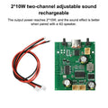10W Dual Channel TWS Bluetooth Amplifier Board DC 5V 3.7V Bluetooth Amplifier Board Qme Default Title