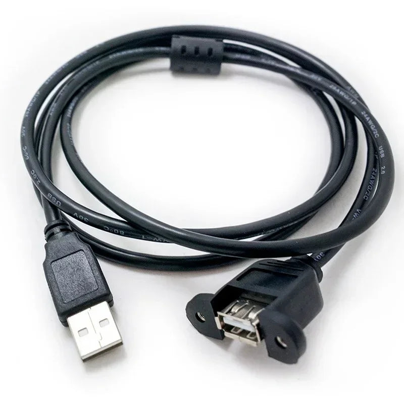 USB 2.0 Extension Cable 1.5m Screw Mount – 5-Pack | Qme USB Extension Cable Qme