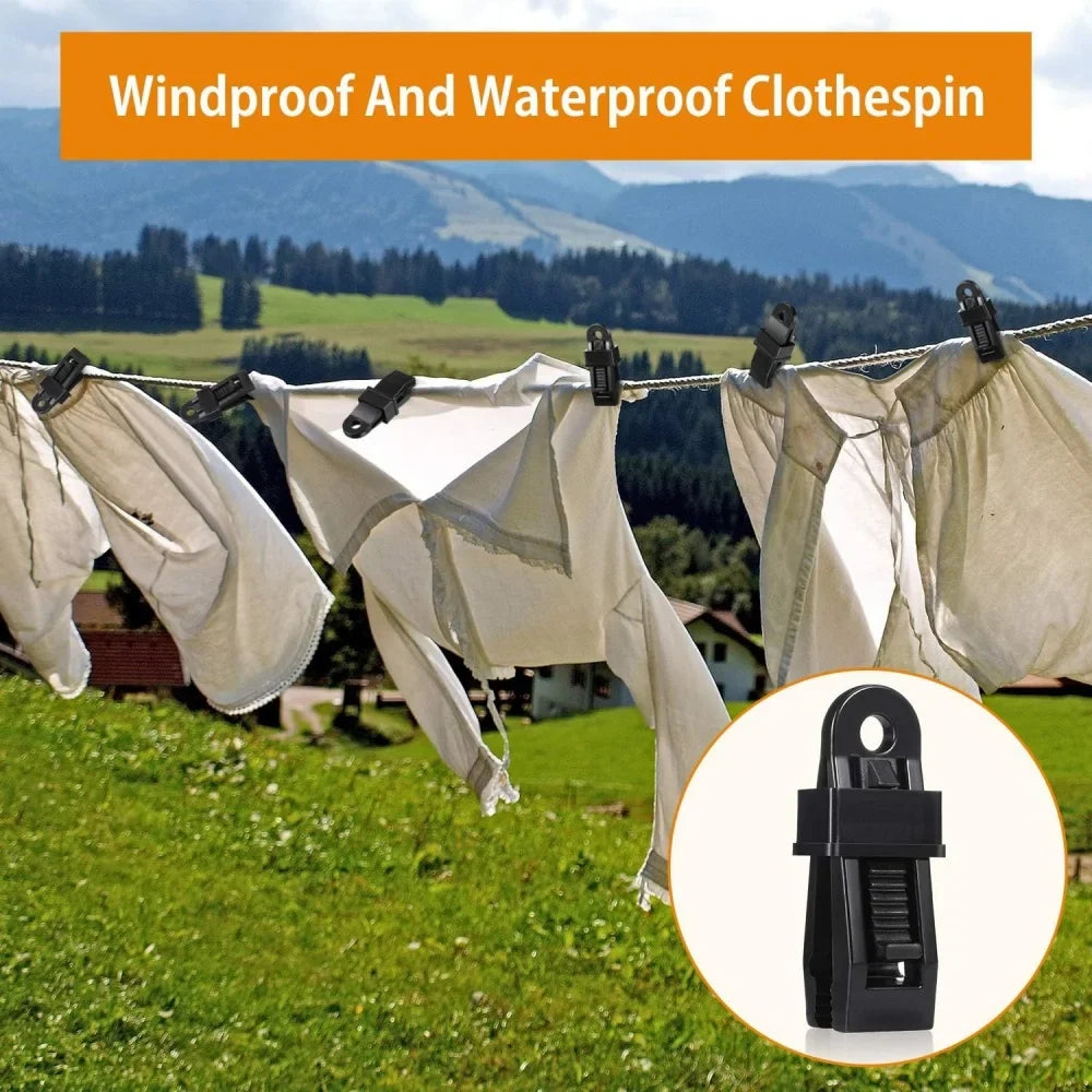 Windproof Tent Fixing Clips – Canopy & Tarpaulin Clamps Tent Fixing Clips Qme