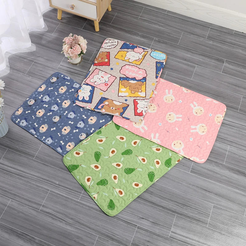 Washable Reusable Dog Pee Pad – Waterproof Pet Training Mat Dog Training Mat Qst