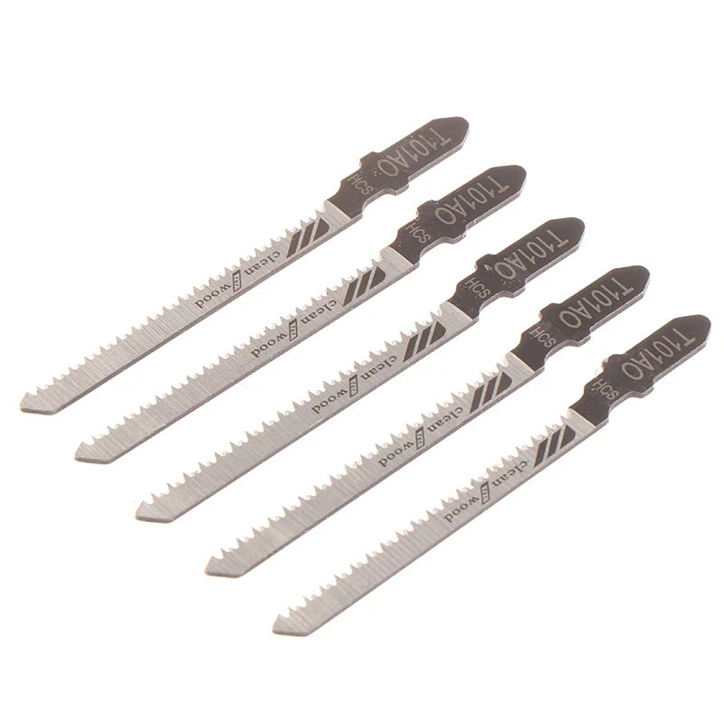 T101AO T-Shank HCS Jigsaw Blades Wood & Plastic – 5 Pcs Set Jigsaw Blades Qme