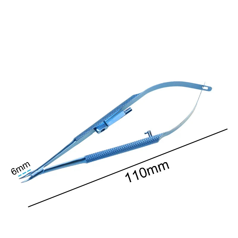 Titanium Alloy Castroviejo Needle Holder with Lock | No Forceps Needle Holder Tool Qme