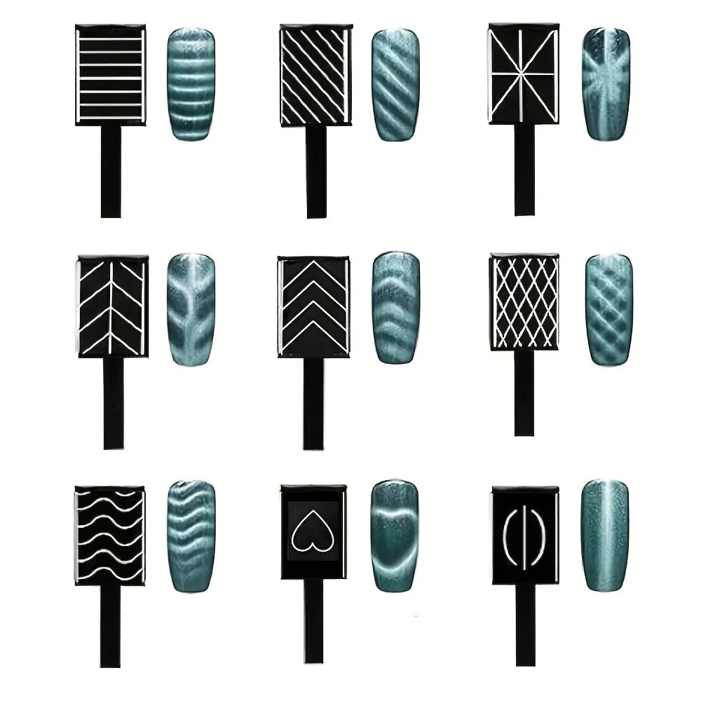 Cat Eye Nail Magnet Set – Nail Art Tool & Supplies | Qme Nail Art Magnet Tool Qme