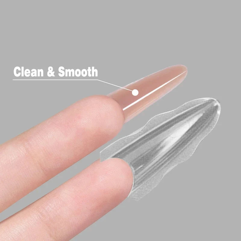 Sandwich Dual Nail Forms 15 Sizes – Coffin & Almond Extensions Nail Extension Forms Qme