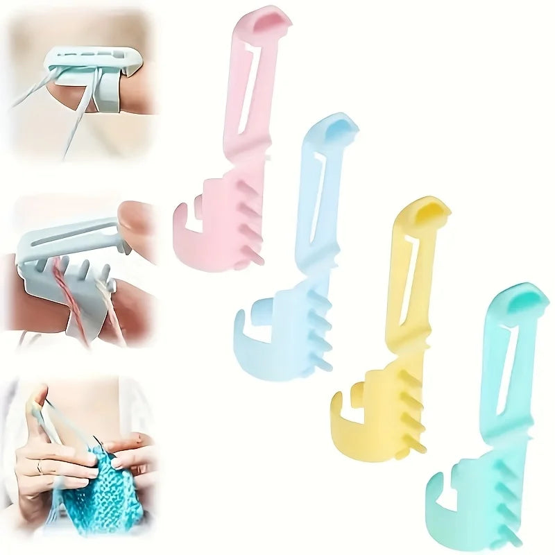 Crochet Tension Ring Yarn Guide – Knitting Finger Tool Yarn Guide Ring Qme