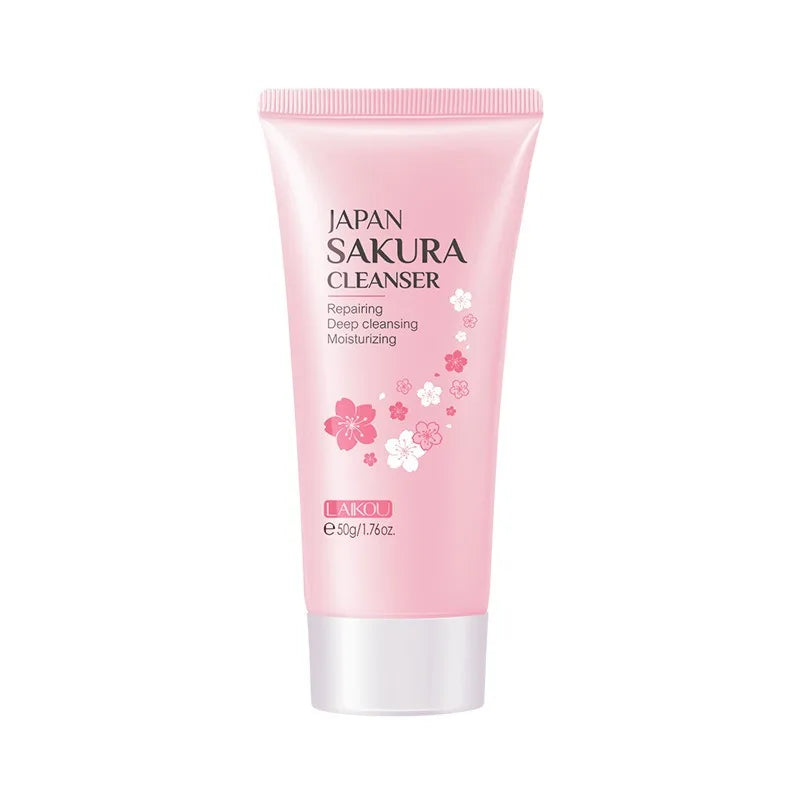 LAIKOU Sakura Cherry Blossom Facial Cleanser – 50g Facial Cleanser Qst 50g