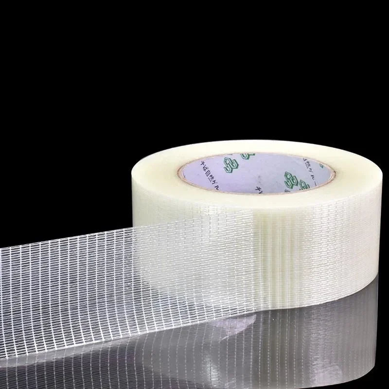 25M Fiberglass Grid Mesh Tape – Strong Single-Sided Reinforced Fiberglass Mesh Tape Qme