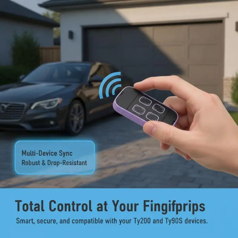 Universal Garage Door Opener Remote | Multi-Frequency 280–868MHz Garage Door Remote Qme