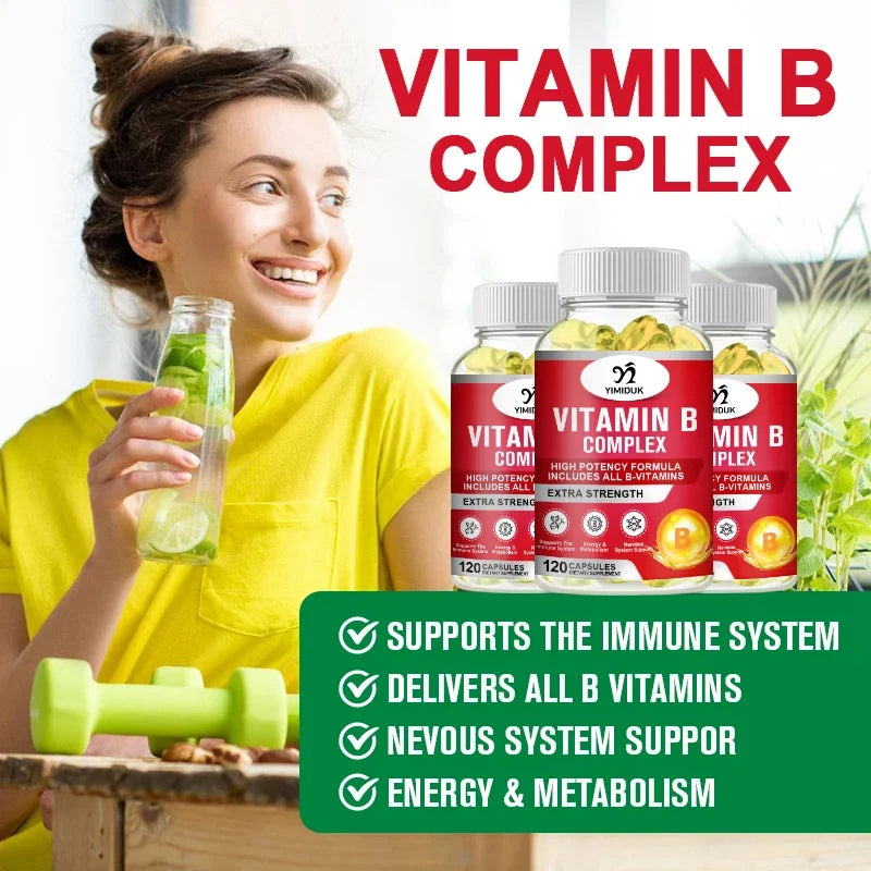 Vitamin B Complex – B12, Biotin, Folate & Niacin | Yimiduk Vitamin B Supplement Qst