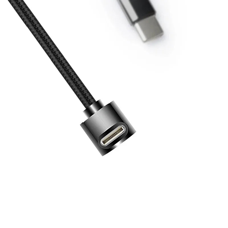90° USB-C Braided PD Fast Charging Cable | 0.25m–2m Lengths USB-C Charging Cable Qme