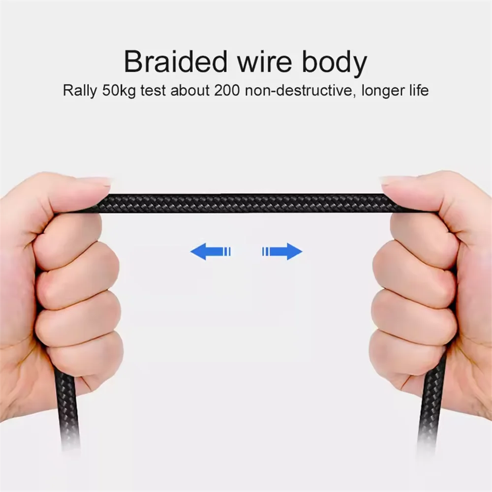 40W USB-C 90° Elbow Fast Charging Cable | 5A Braided PD Cord USB-C Charging Cable Qme