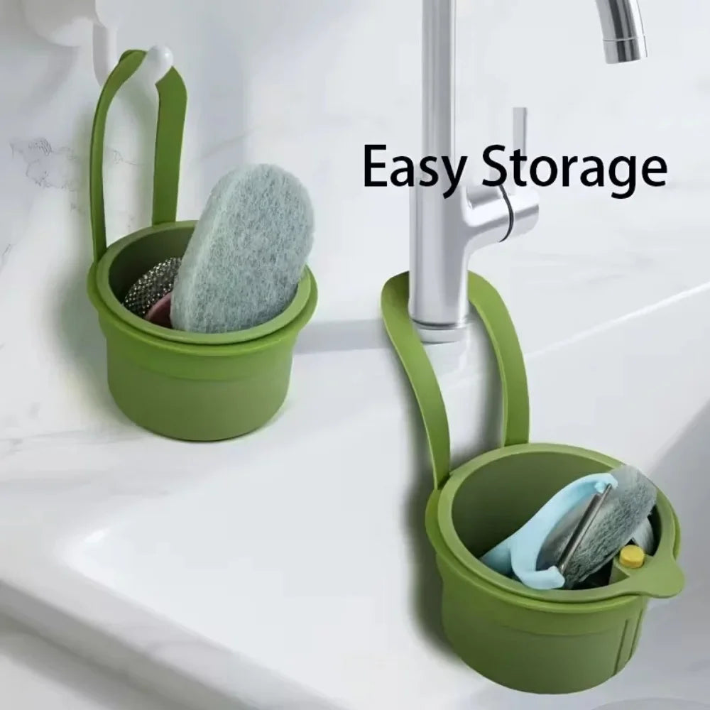 Kitchen Press-Type Drain Basket Food Strainer Sink Organizer Sink Drain Strainer Qme