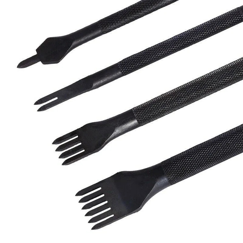Leather Craft Stitching Punch Tool Set – 1/2/4/6 Claw DIY Kit Leather Stitching Punch Set Qme