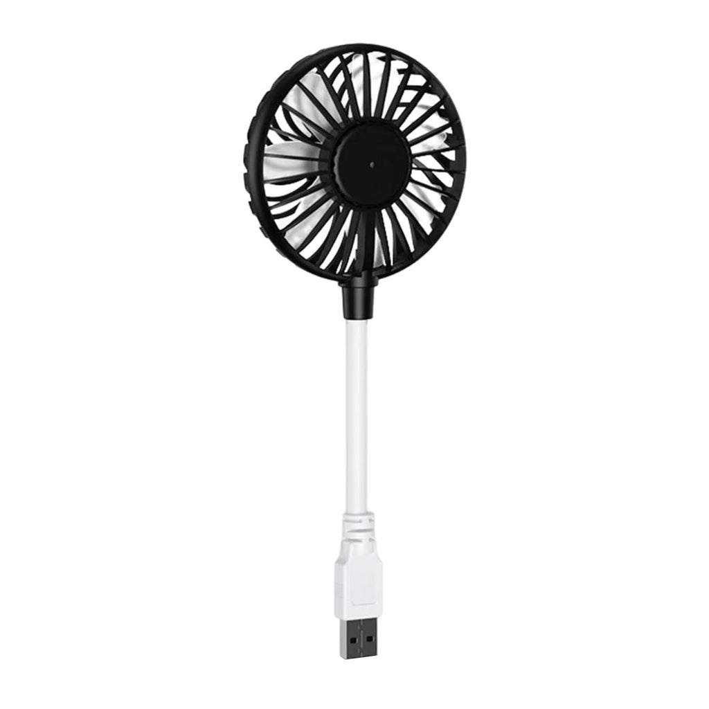 Mini USB Fan 360° Adjustable Portable Fan for Laptop & Desk Portable USB Fan Qme black