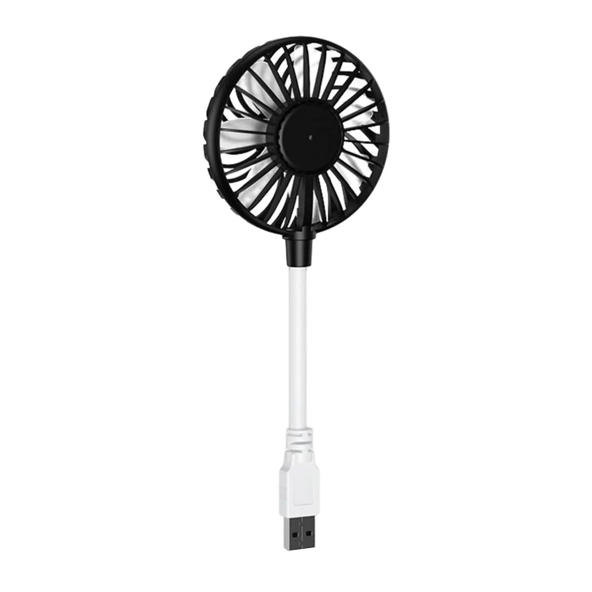 Mini USB Fan 360° Adjustable Portable Fan for Laptop & Desk Portable USB Fan Qme black