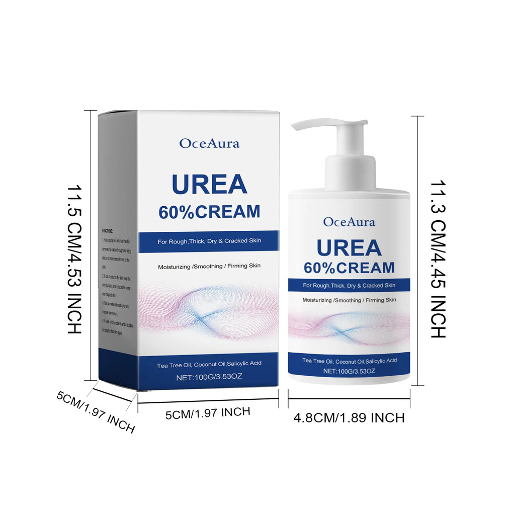 OceAura 100g Foot Care Cream – Moisturizing & Smoothing Foot Cream Qst