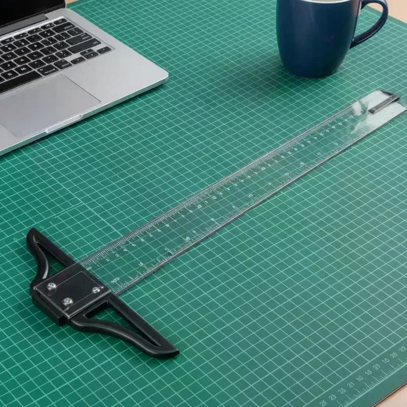 T-Square Drafting Ruler – Clear Plastic, Removable Head 45/60/70cm Drafting T-Square Ruler Qme