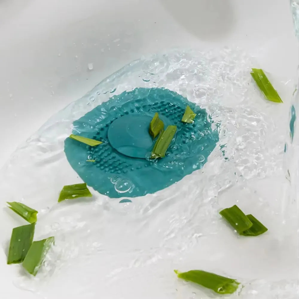Silicone Anti-Clog Bathtub & Floor Drain Plug | 4 Colors Silicone Drain Plug Qme