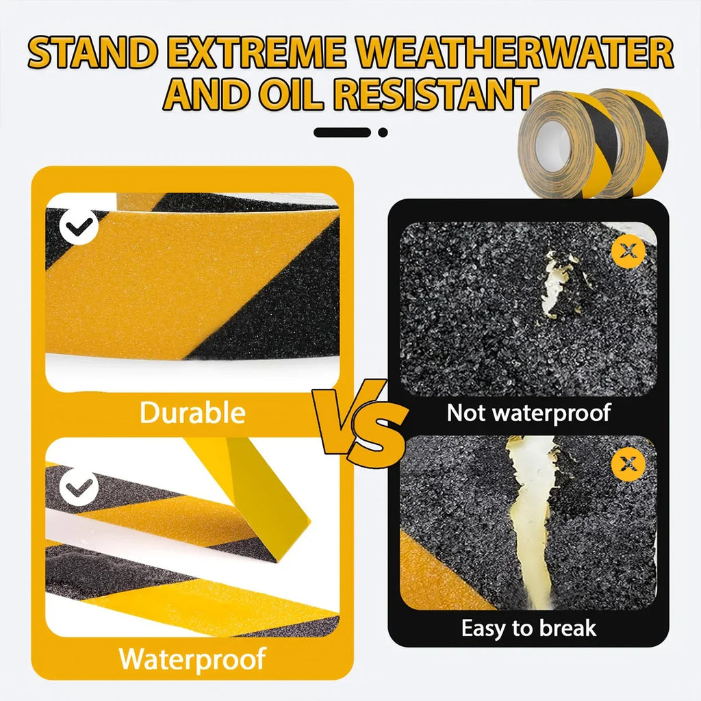 Anti-Slip Safety Grip Tape | Non-Skid Tread for Stairs & Floors Non-Skid Safety Tape Qme