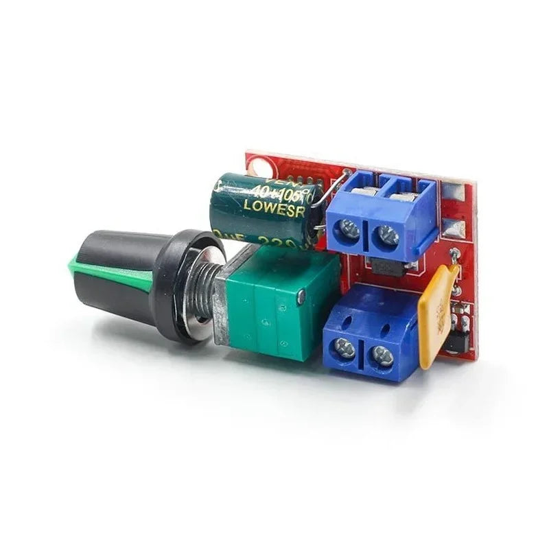 Mini PWM DC Motor Speed Controller 5A 90W 5V–35V LED Dimmer PWM Speed Controller Qme