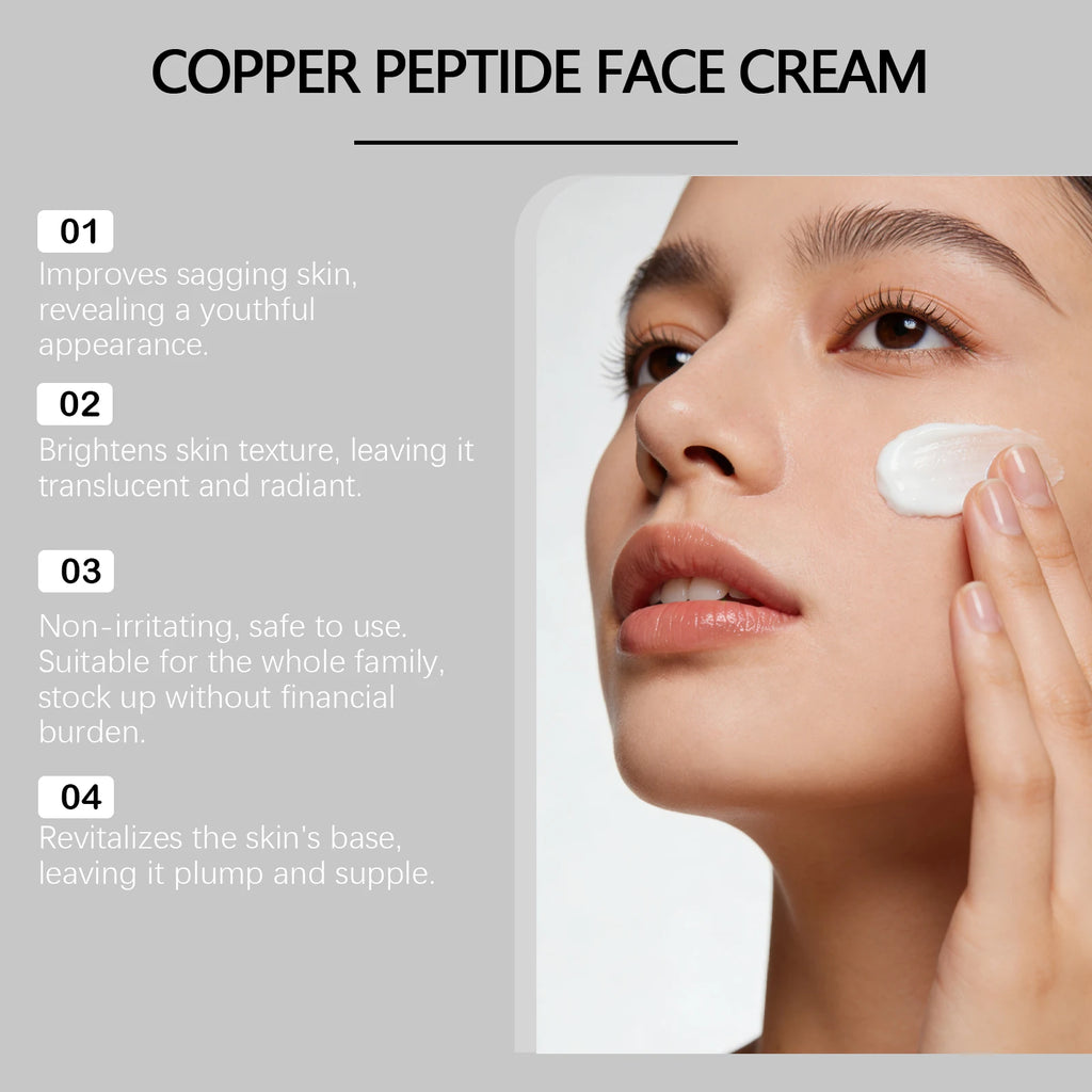 Hoygi Copper Peptide Cream – Hydrating Moisturizer 100g Face Moisturizer Cream Qst