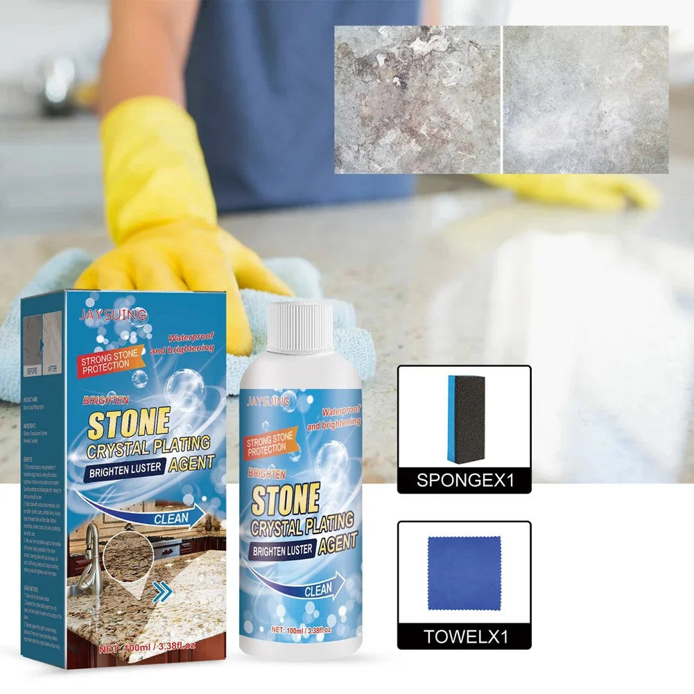 Marble Nano Crystal Plating Luster Agent Kit – 100ML Stone Polish Stone Surface Polish Qme