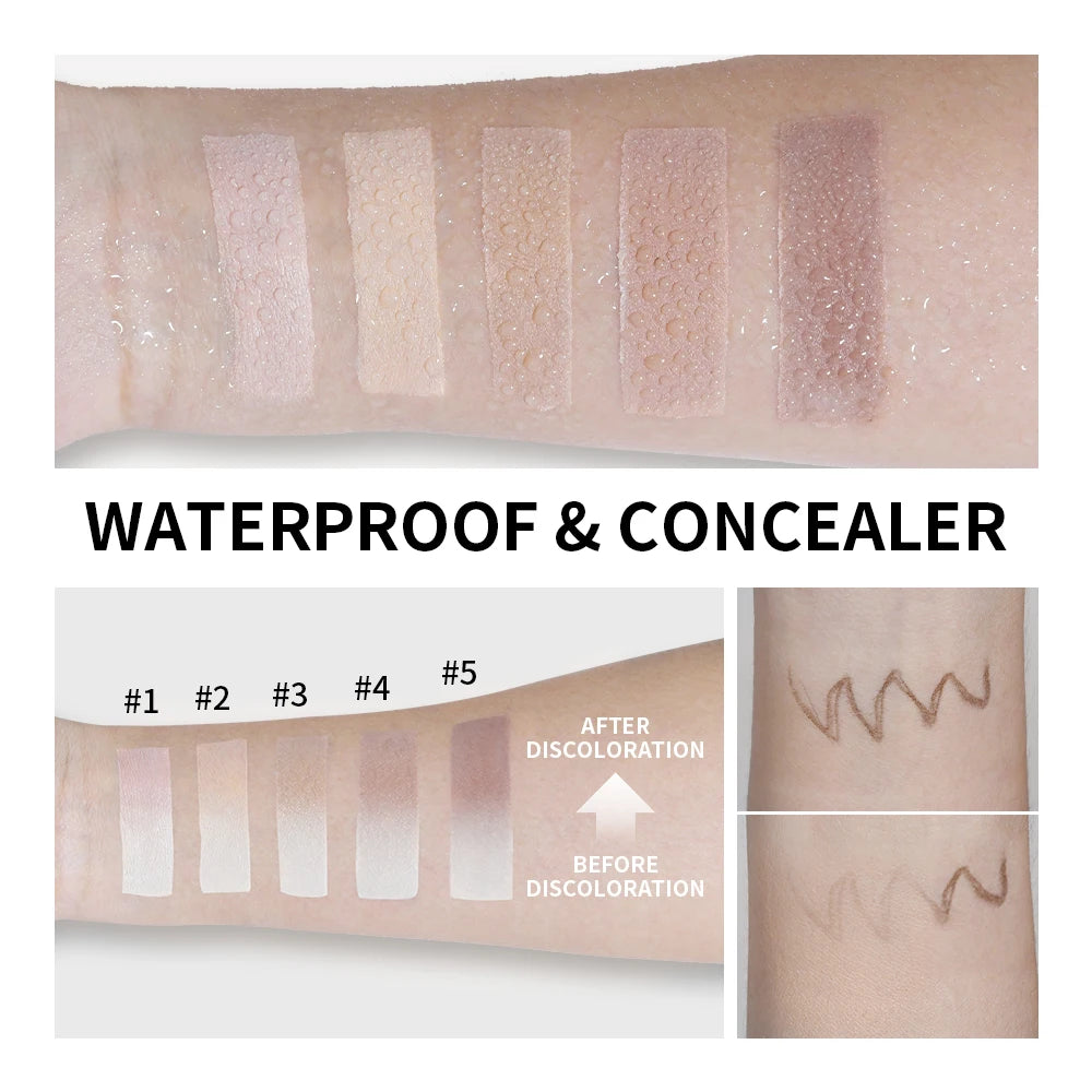 Lakerain Color-Changing Foundation Stick & Brush – Matte Finish Foundation Stick Qst