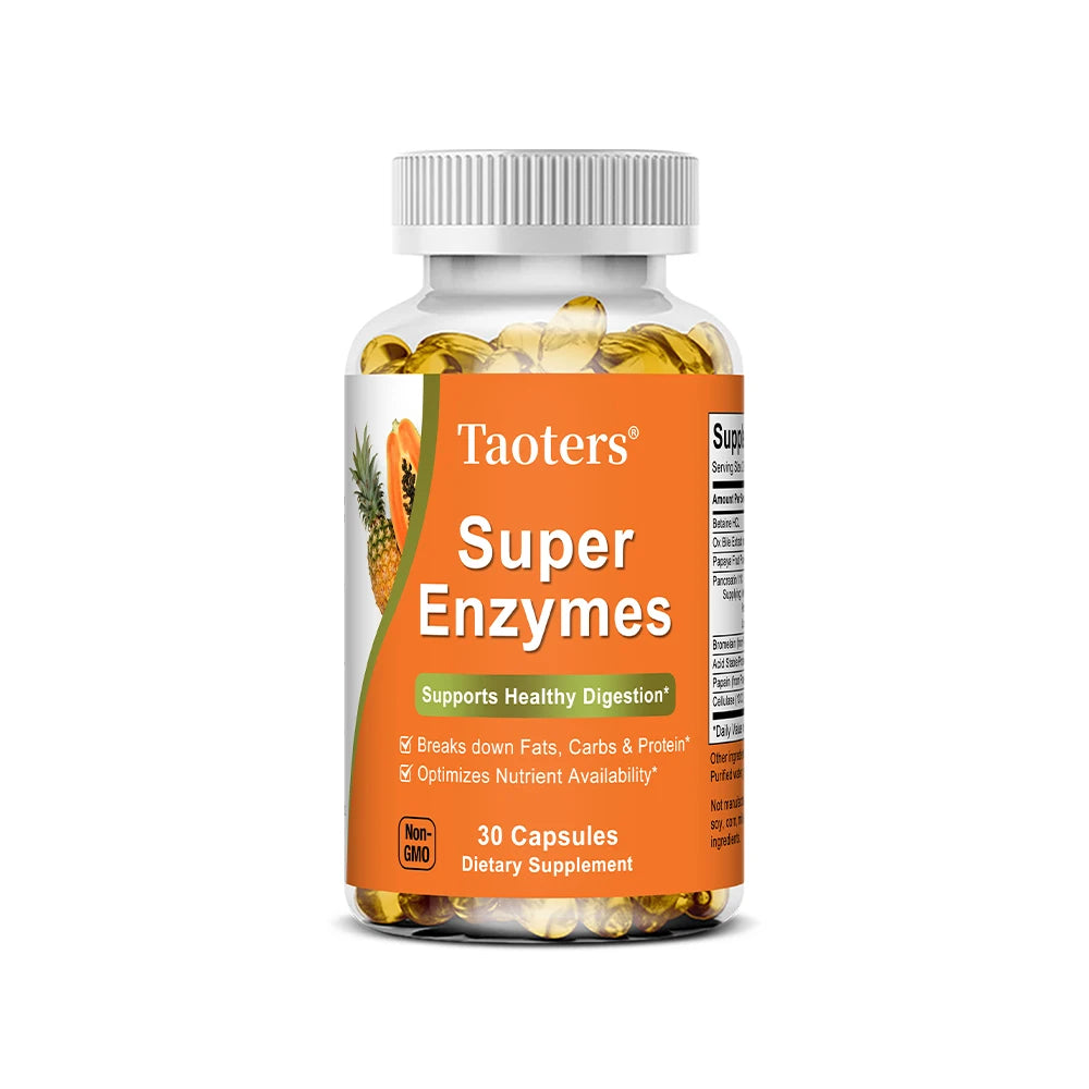STRESSXCEL Super Enzymes 120 Caps – Bromelain, Ox Bile & Papain Digestive Enzyme Supplement Qst 30 count-1 bottle