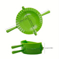 Large Pastry Dough Cutter & Dumpling Mold – Ergonomic Handle Dumpling & Pastry Mold Qme Green