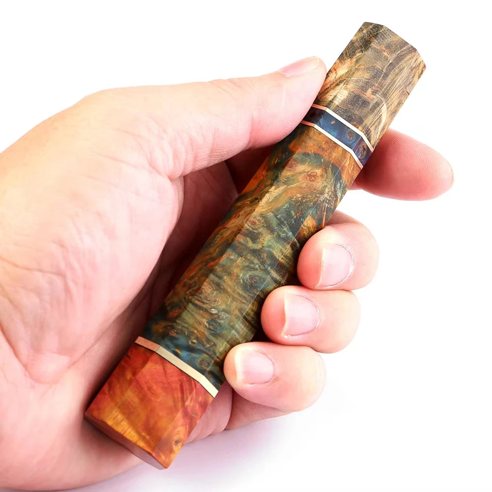Octagonal Stabilized Wood Handle for Japanese Chef Knife – DIY Knife Handle Qst