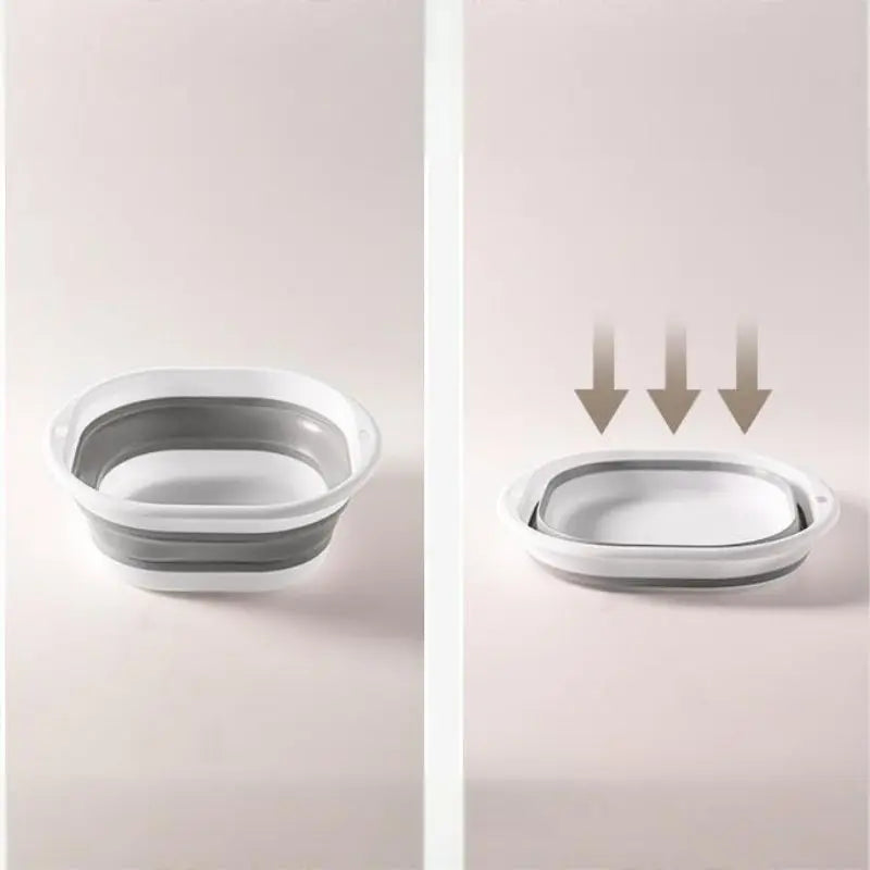 Large Foldable Washbasin | Portable Collapsible Basin for Travel Collapsible Washbasin Qme