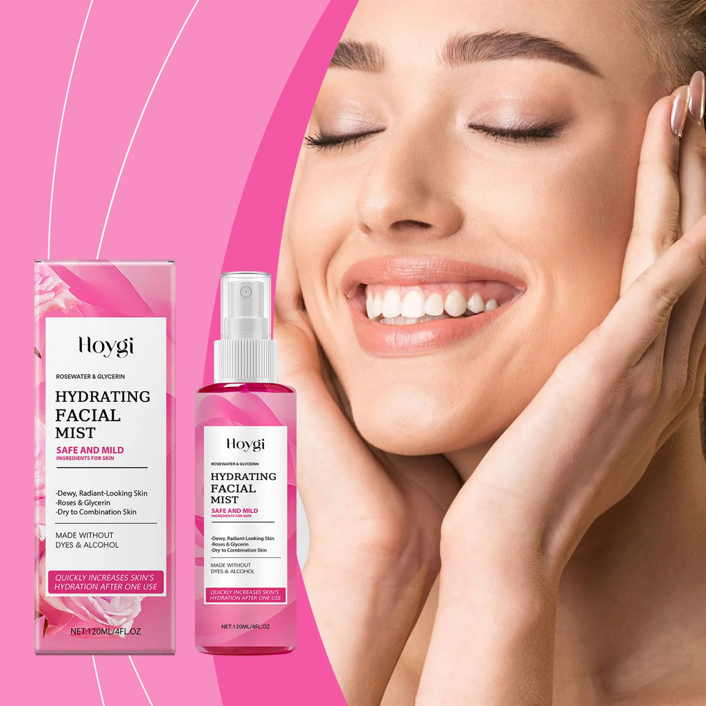Hoygi Rose Moisturizing Facial Spray – Toner & Pore Minimizer Facial Toner Spray Qst