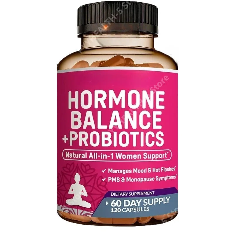 Women's Hormone Balance Supplement + Probiotics | 120 Capsules Women's Supplement Qst 120 Count(Pack of 1)