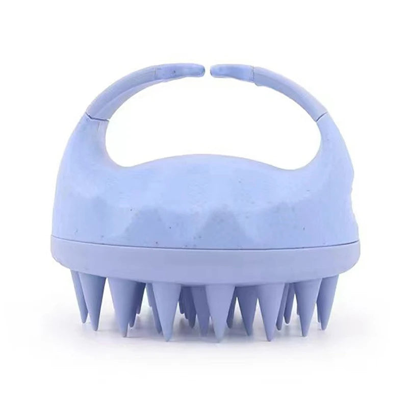Silicone Scalp Massager Shampoo Brush – Hair Washing Comb Scalp Massager Brush Qst 9CM blue