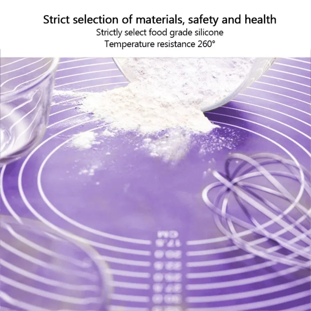 Large Non-Stick Silicone Pastry Mat – Fondant, Pie & Pizza Silicone Pastry Mat Qme