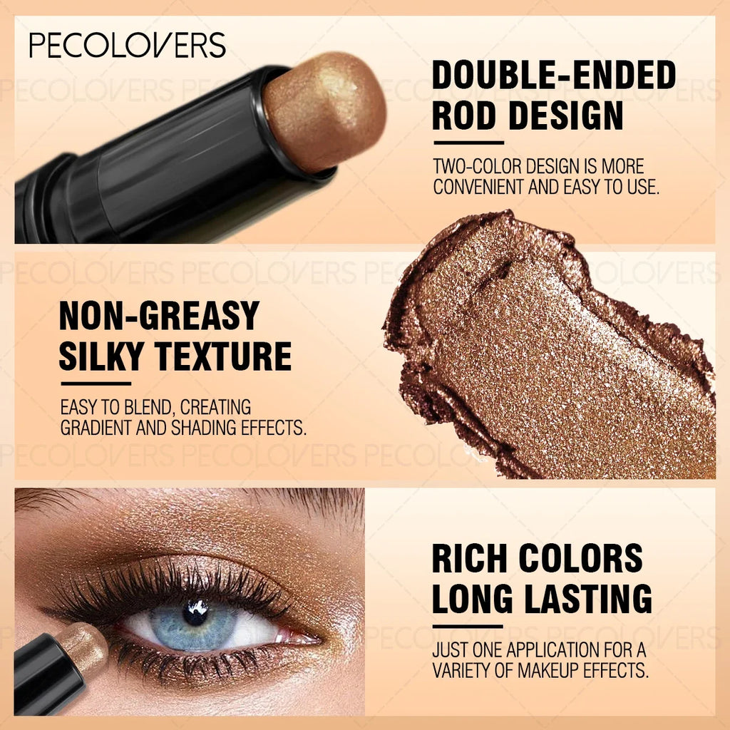 Double-Ended Eyeshadow Stick & Eye Highlighter | 6 Colors Eyeshadow Stick Qme