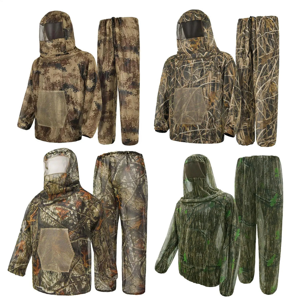 Mesh Hooded Insect-Proof Suit for Fishing Hunting & Hiking Outdoor Insect-Proof Suit Qst