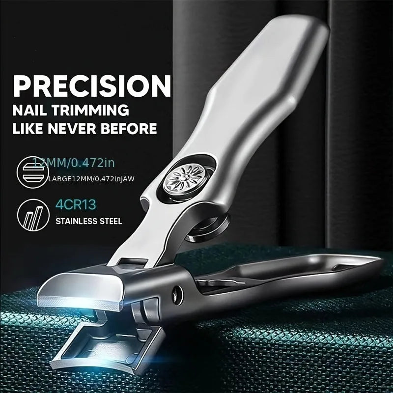 Wide Jaw Nail Clipper for Thick Nails – Sharp Stainless Steel Nail Clipper Qme