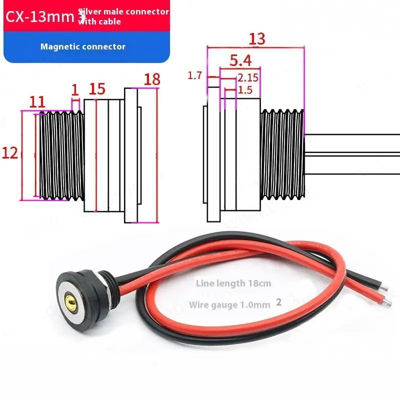 Magnetic Data Cable 10A Male Female Connector | Fast Charging Magnetic Charging Cable Qme A1