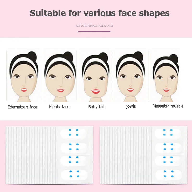 V Lift Face Tape Invisible Lifting Stickers – 10/20/30 Sheets Face Lifting Tape Qme