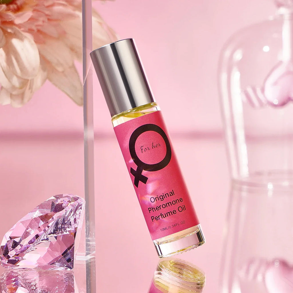 Rose Red Roll-On Fragrance for Women – Long-Lasting Floral Scent Roll-On Fragrance Qme