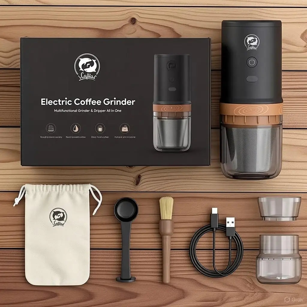 RECAFIMIL Portable Electric Coffee Grinder – USB Rechargeable Electric Coffee Grinder Qst