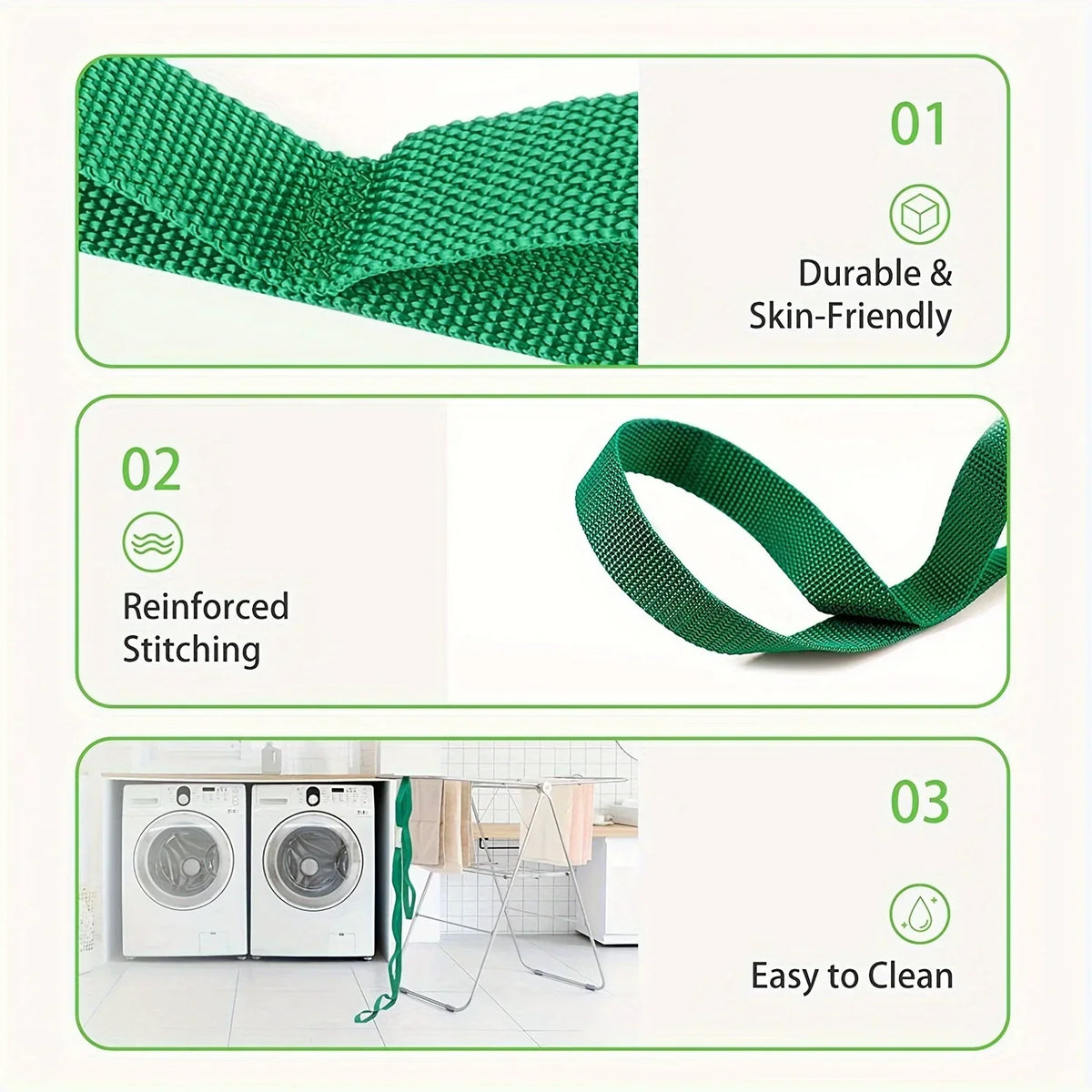 10 Loop Non-Elastic Yoga Stretching Strap with Workout Guide Yoga Stretching Strap Qme