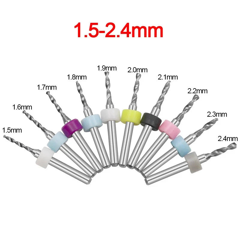 Tungsten Carbide PCB Drill Bits | Multi-Size CNC Micro Set PCB Micro Drill Bits Qme