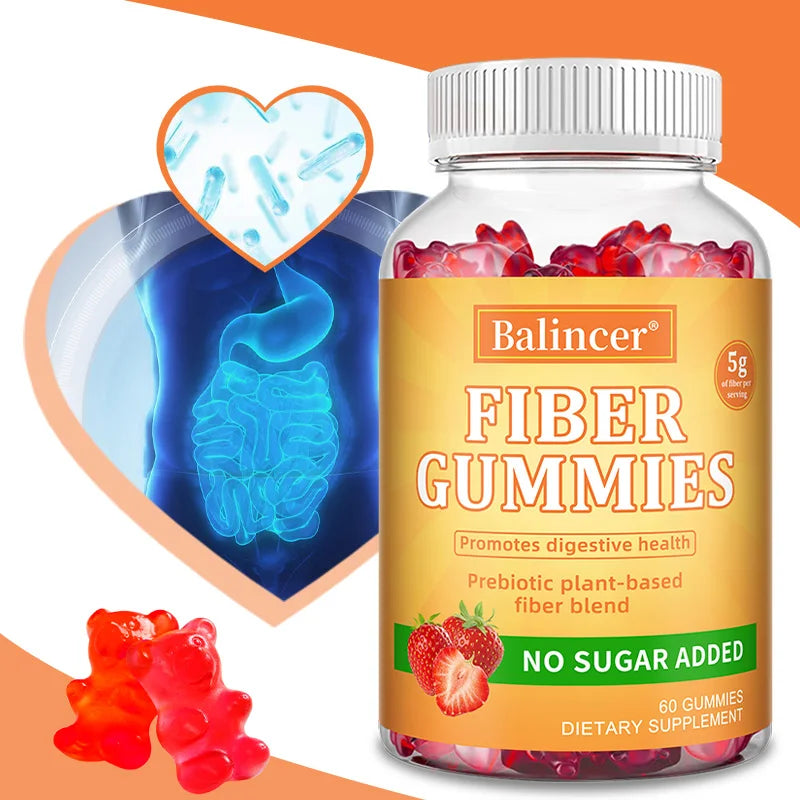 DETOXXTRA Sugar-Free Prebiotic Fiber Gummies 60 Count Prebiotic Fiber Gummies Qst