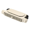 USB Car Headrest Fan Cooler – 3-Speed Rear Seat Fan Car Seat Headrest Fan Qme Beige