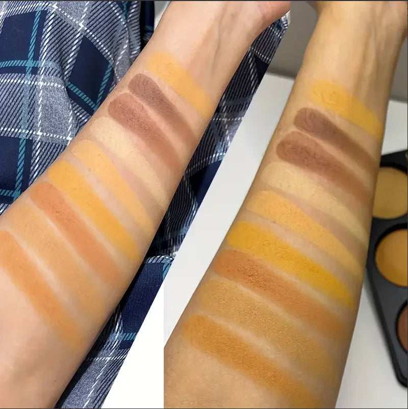 9-Color Waterproof Contour & Concealer Matte Palette | Medium-Deep Contour Concealer Palette Qme