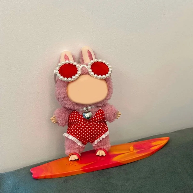 Labubu 4-Piece Summer Beach Doll Costume Set | No Doll Doll Costume Set Qme