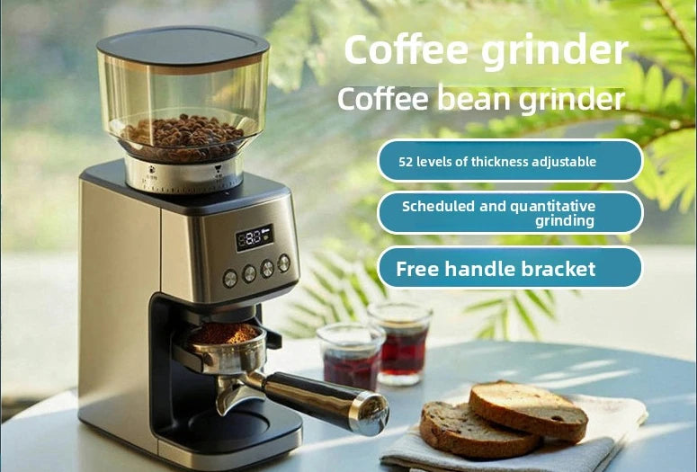 CG05 Conical Burr Coffee Grinder – Adjustable Electric Burr Mill Conical Burr Grinder Qst