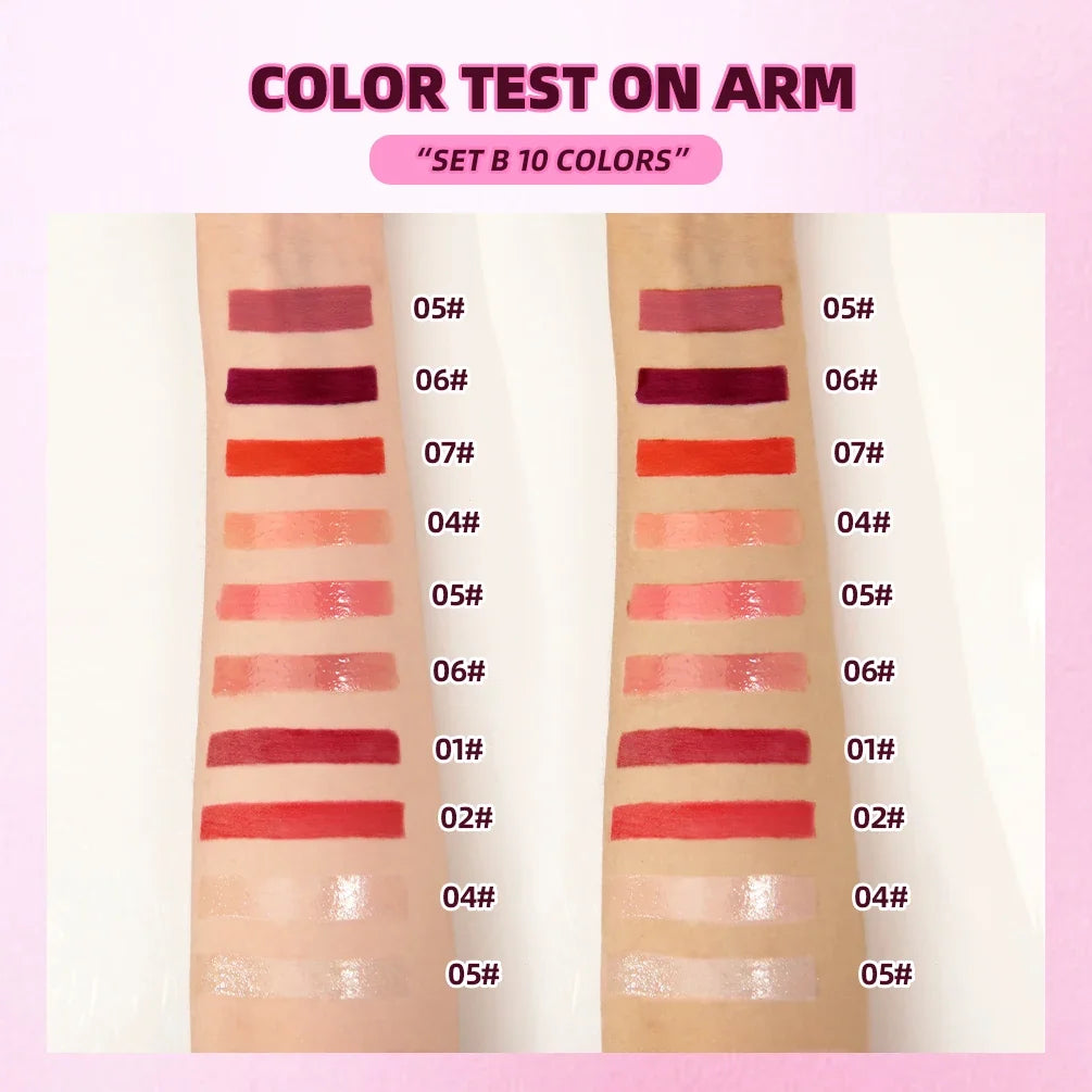 QIBEST Matte Velvet Liquid Lipstick – Non-Sticky Long-Lasting Liquid Lipstick Qme